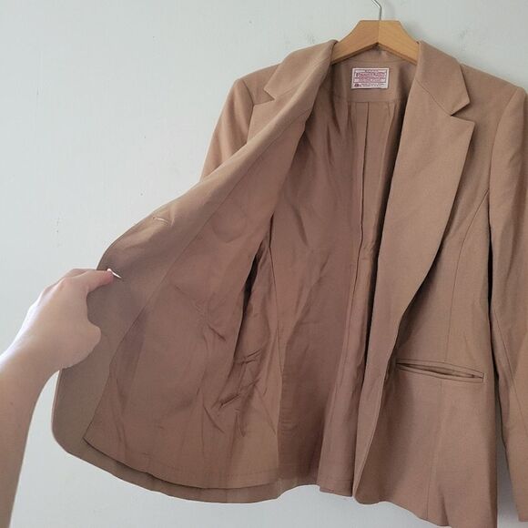 Pendleton Woollen Mills Tan Camel Wool Blazer Jacket 10 - Picture 5 of 10